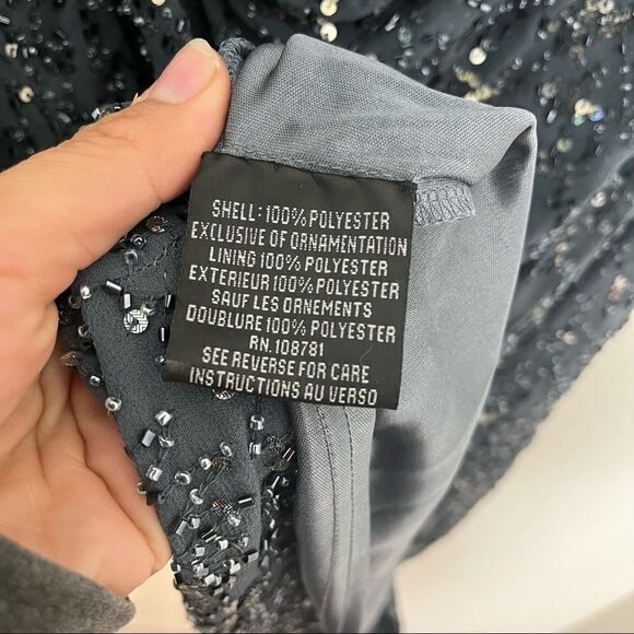 Aidan Mattox Short Sleeve  Sequin Mini Dress - Picture 10 of 10